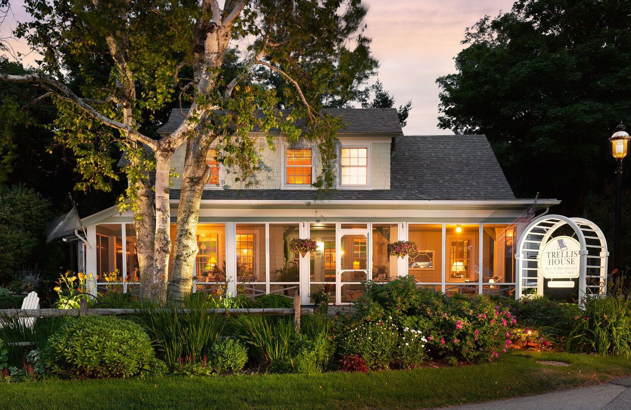 The Trellis House at Twilight